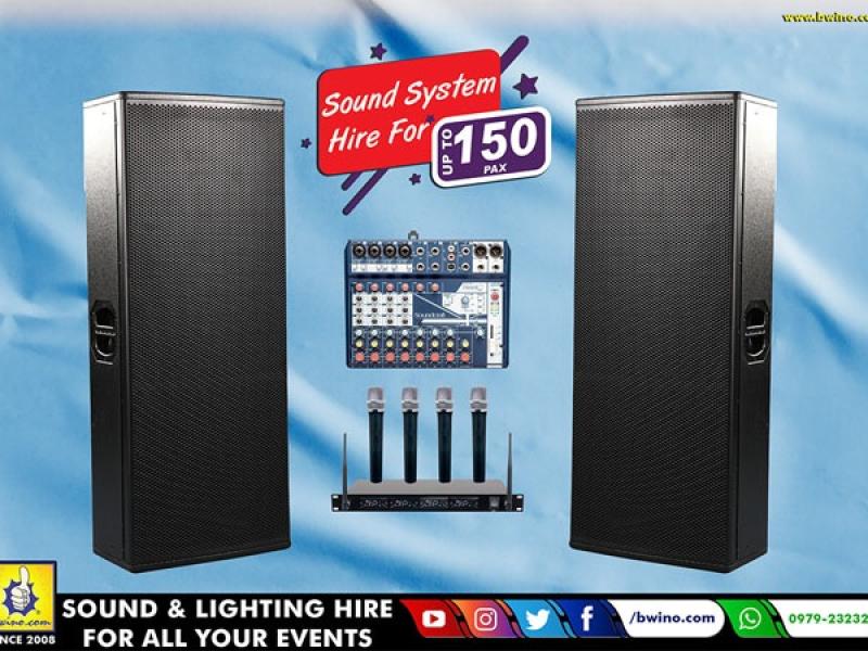 Sound System Hire For Upto 150pax